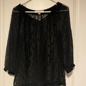Loft Sheer Black top